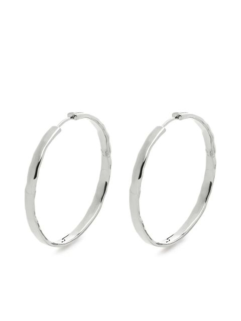 Monica Vinader large Siren Muse hoop earrings - Silver