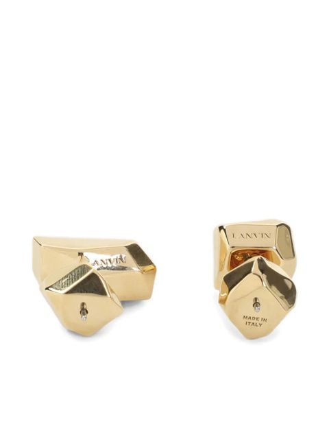 Lanvin cubic-shape studs - Gold