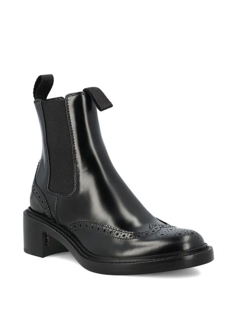 Saint Laurent 50mm Vicent leather brogue chelsea boots - Black - zdjęcie produktu nr 2