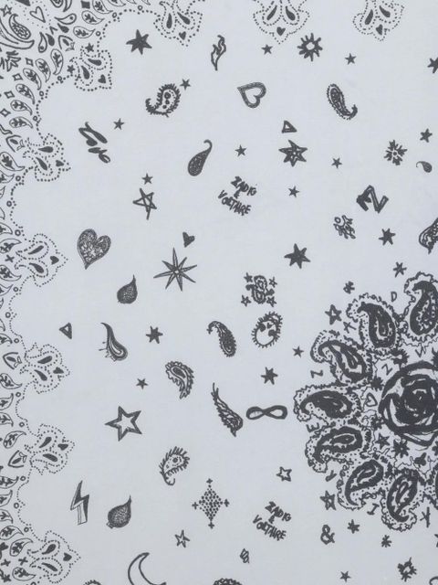 Zadig&Voltaire paisley scarf - Grey - zdjęcie produktu nr 2