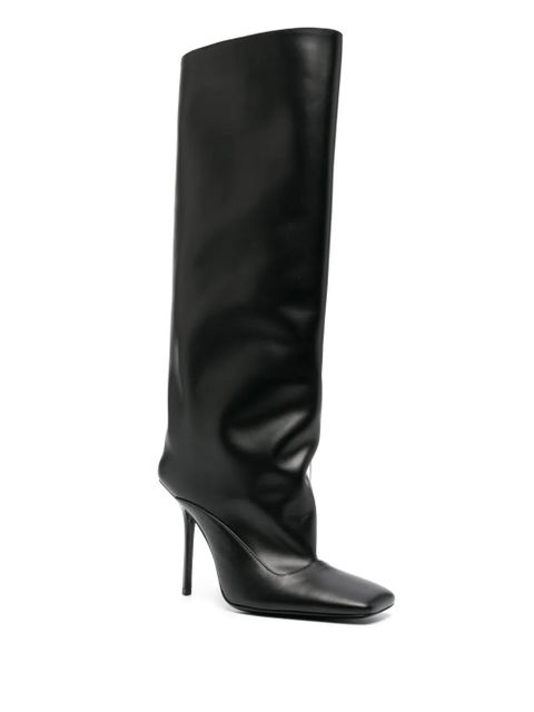 The Attico Sienna 105mm square-toe boots - Black - zdjęcie produktu nr 2