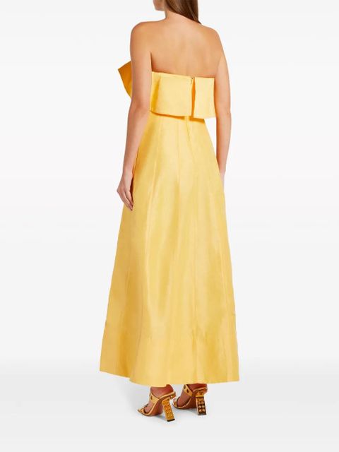 Aje off-shoulder strapless gown - Yellow