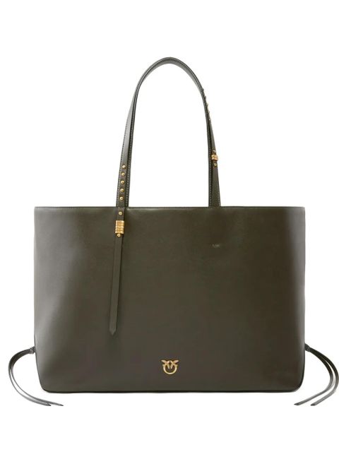 PINKO medium stud-embellished tote bag - Green - zdjęcie produktu nr 1