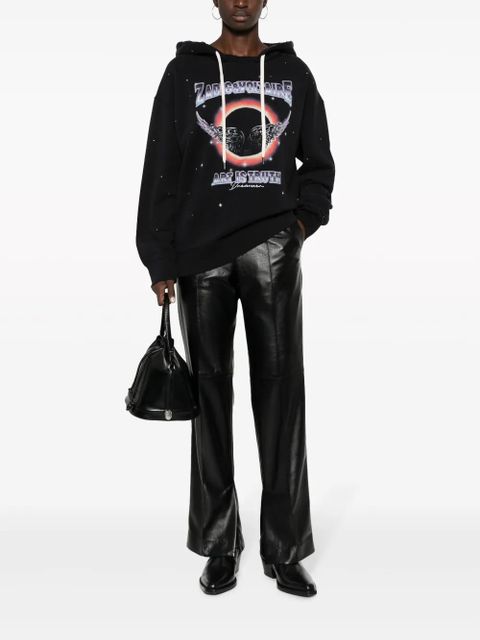 Zadig&Voltaire Elisio logo-print hoodie - Black - zdjęcie produktu nr 2