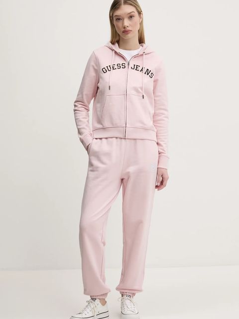 Guess Jeans spodnie dresowe bawełniane
