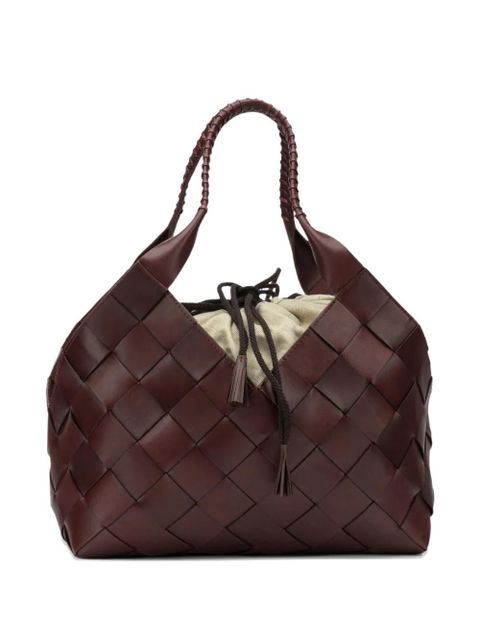 DRAGON DIFFUSION woven leather shoulder bag - Brown - zdjęcie produktu nr 1
