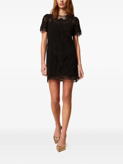 TWINSET round-neck mini dress - Black - zdjęcie produktu nr 2