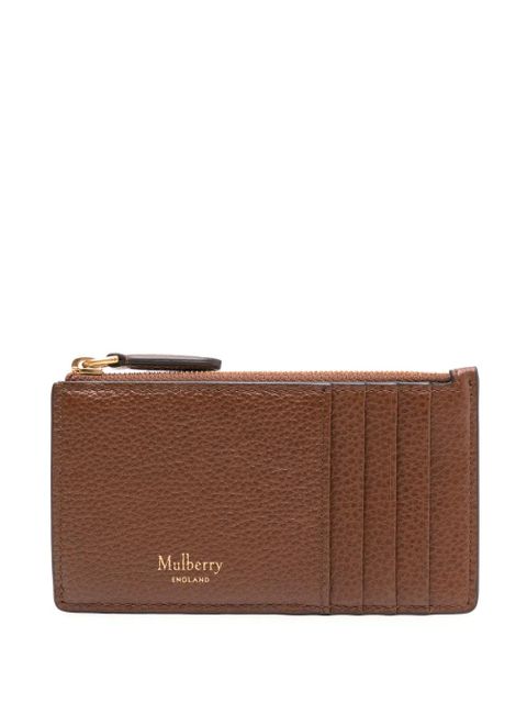 Mulberry zipped leather coin pouch - Brown - zdjęcie produktu nr 1
