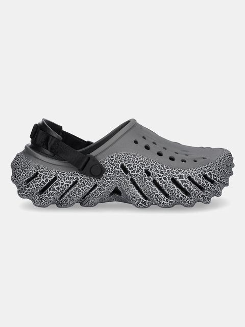 Crocs klapki Echo Crackle Clog kolor szary 211630 - zdjęcie produktu nr 2