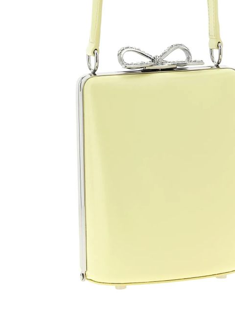 Self-Portrait rhinestone-bow tote bag - Yellow - zdjęcie produktu nr 2