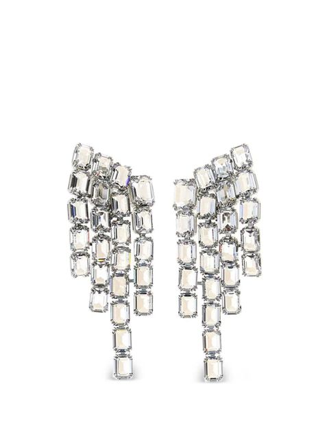 Swarovski Millenia rectangular clip earrings - Silver - zdjęcie produktu nr 1