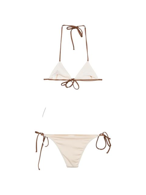 MC2 Saint Barth Leah palm-tree print bikini - Neutrals - zdjęcie produktu nr 2