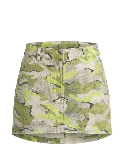 PINKO camouflage-print mini skirt - Neutrals - zdjęcie produktu nr 1