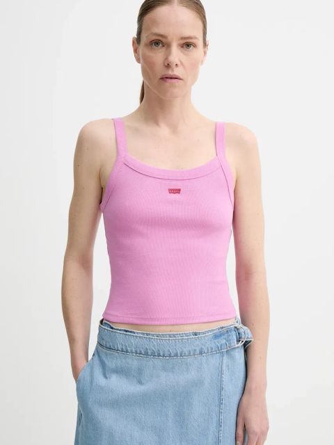 Levi's top damski kolor fioletowy A7420