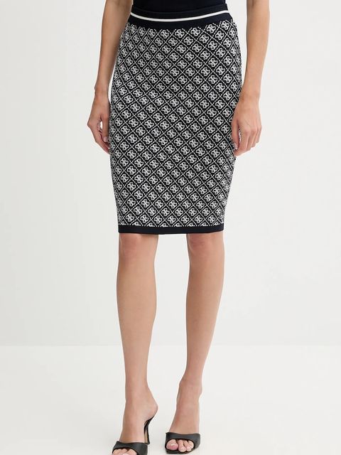 Guess spódnica LISE kolor granatowy mini ołówkowa W4BD53 Z37K0 - zdjęcie produktu nr 1