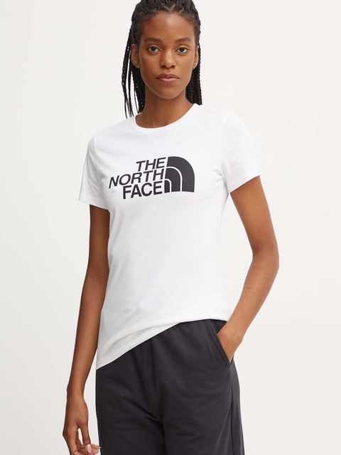 The North Face t-shirt bawełniany Easy Tee damski kolor biały NF0A8A6DFN41 - zdjęcie produktu nr 1