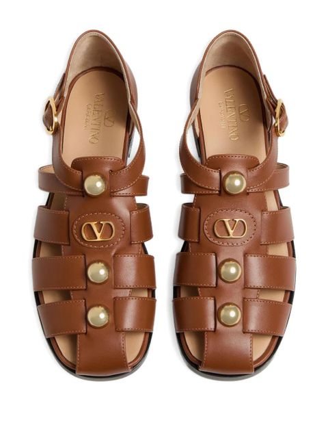 Valentino Garavani VLogo Signature fisherman sandals - Brown - zdjęcie produktu nr 2