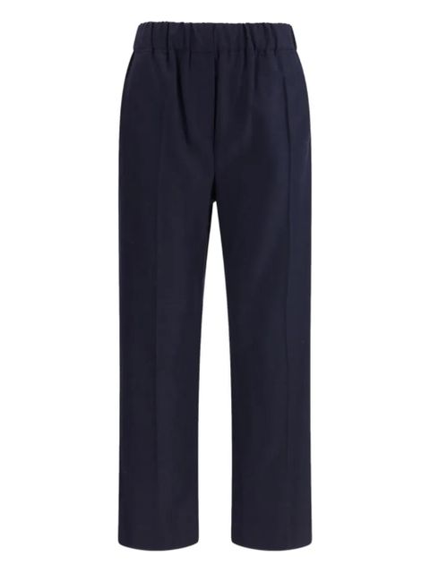 Weekend Max Mara elasticated straight trousers - Blue - zdjęcie produktu nr 1