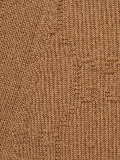 Gucci GG motif wool cardigan - Brown - zdjęcie produktu nr 2