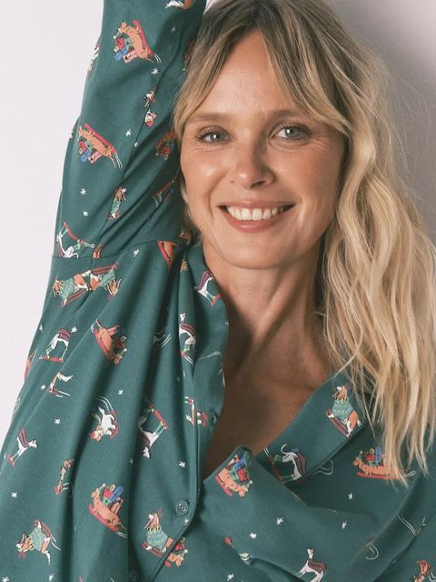 women'secret komplet piżamowy bawełniany damska kolor zielony bawełniana 3592475