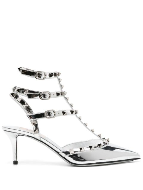 Valentino Garavani 70mm Rockstud pumps - Silver - zdjęcie produktu nr 1