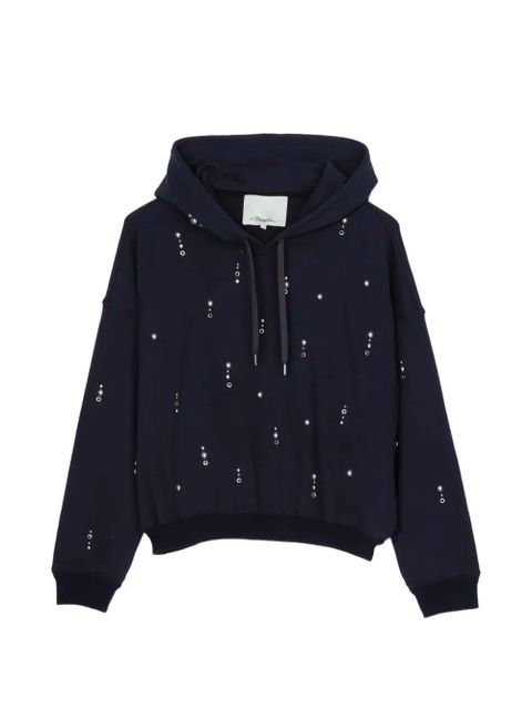 3.1 Phillip Lim embellishment hoodie - Blue - zdjęcie produktu nr 1