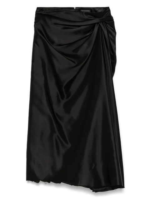 Balenciaga satin midi dress - Black - zdjęcie produktu nr 1