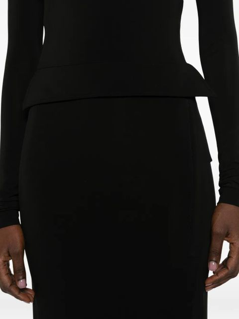 Nanushka Shada long-sleeve maxi dress - Black