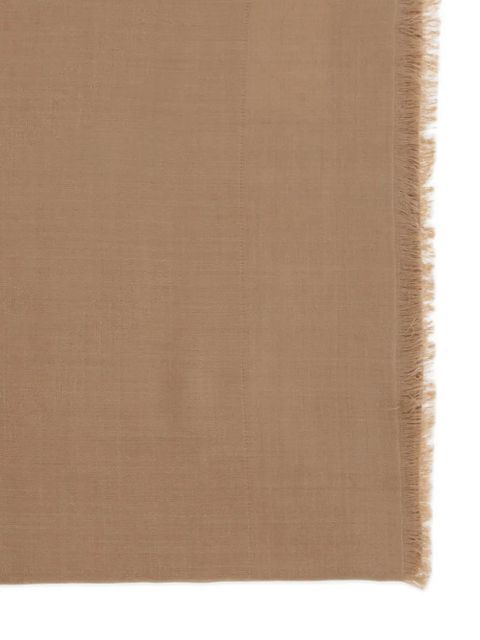 Max Mara fringed mazzinnia scarf - Brown - zdjęcie produktu nr 2