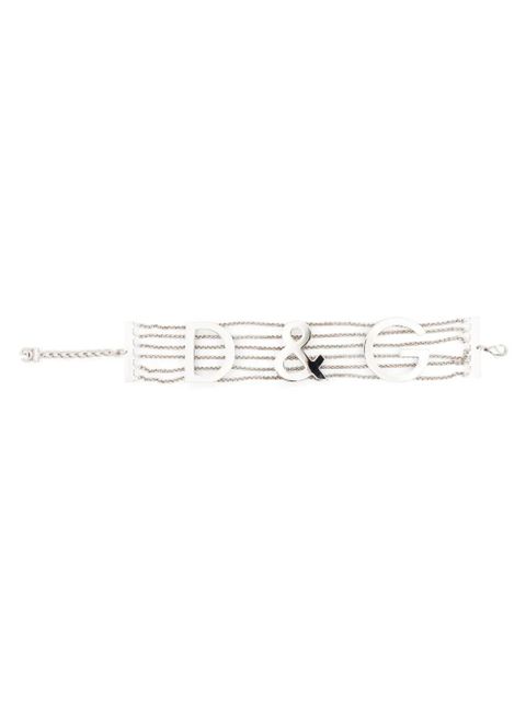 Dolce & Gabbana logo-plaque chain necklace - Silver - zdjęcie produktu nr 1