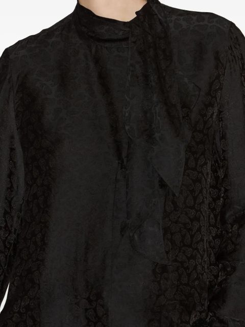 ISABEL MARANT Raphaella ruffled-cuff blouse - Black