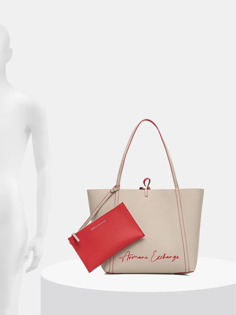 Armani Exchange torebka kolor beżowy XW000297 AF11937