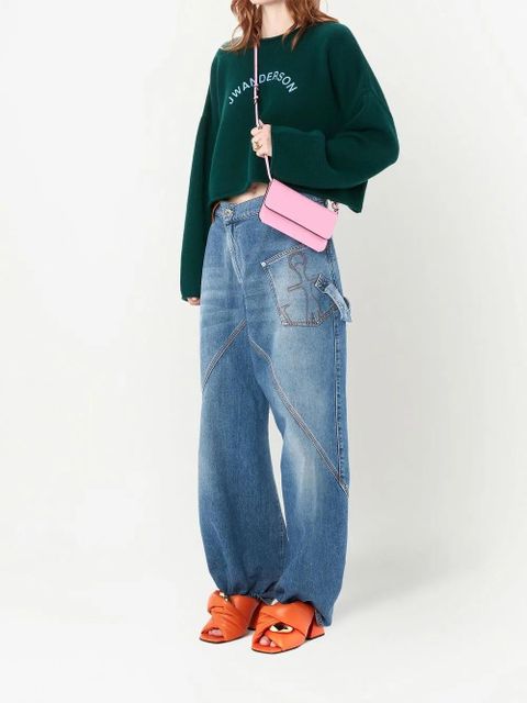 JW Anderson Chain Twist leather sandals - Orange - zdjęcie produktu nr 2