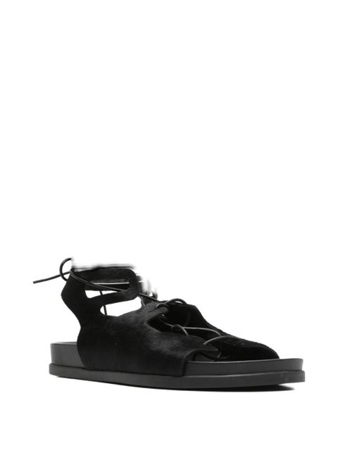 Ancient Greek Sandals trata pony lace-up sandals - Black - zdjęcie produktu nr 2