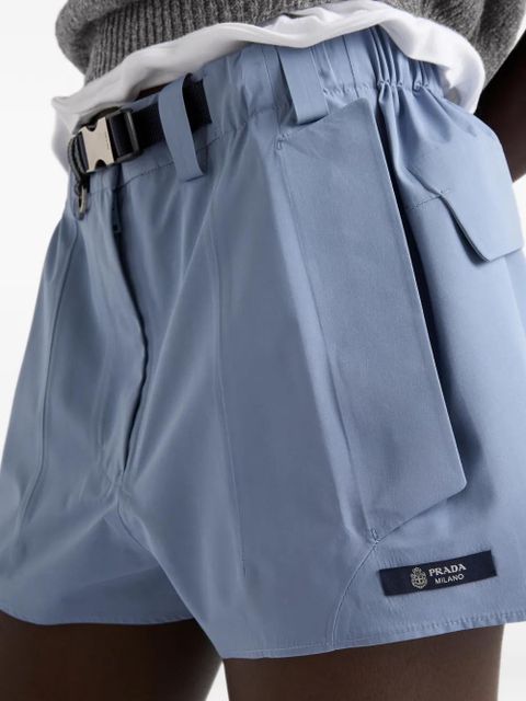 Prada belted shorts - Blue