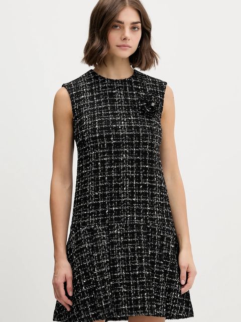 HUGO sukienka z wełną kolor czarny mini prosta 50547635 - zdjęcie produktu nr 1