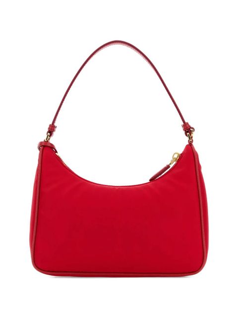 Prada mini Re-Edition 2005 logo tote bag - Red - zdjęcie produktu nr 2