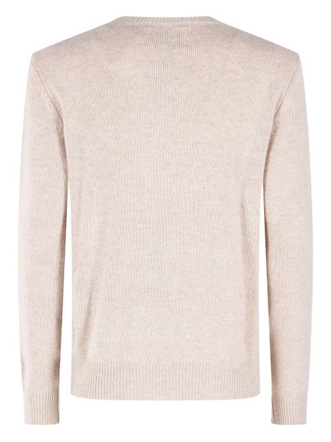 MC2 Saint Barth embroidered-lettering sweater - Neutrals - zdjęcie produktu nr 2