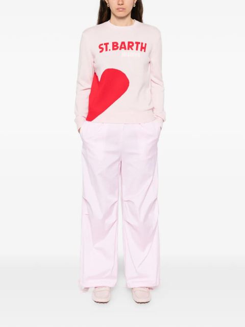 MC2 Saint Barth heart graphic jumper - Pink