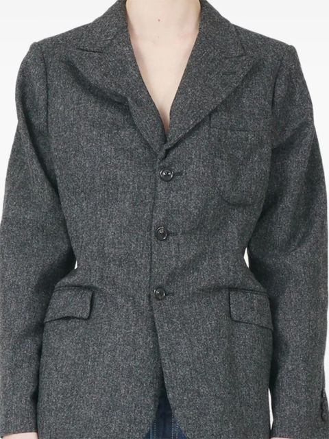 Maison Margiela three-button tweed jacket - Grey