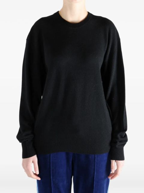 TOTEME ribbed crew-neck sweater - Black - zdjęcie produktu nr 2