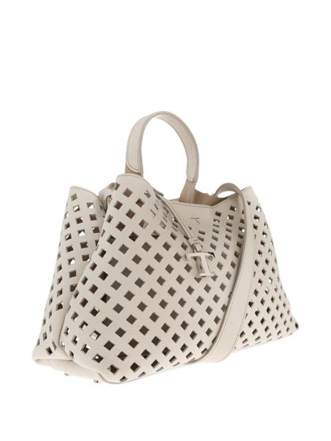 Tod's small leather tote bag - Neutrals