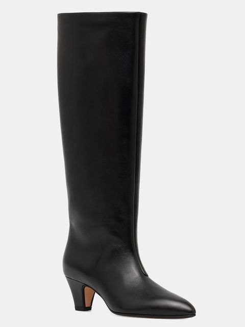 Bally kozaki skórzane ARVAL 55 damskie kolor czarny na słupku WB5515 - zdjęcie produktu nr 1