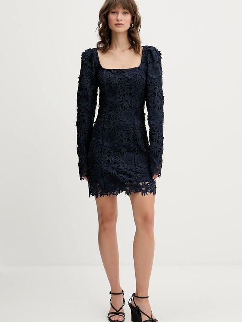 Rotate sukienka kolor granatowy mini prosta 1150321725