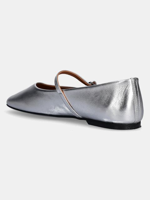 Calvin Klein baleriny skórzane MARY JANE BALLERINA - MET