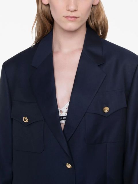 Miu Miu single-breasted blazer - Blue