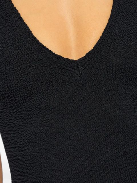 Hunza G Sadie seersucker swimsuit - Black