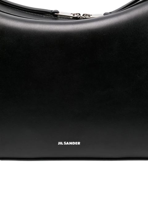 Jil Sander top-zip shoulder bag - Black