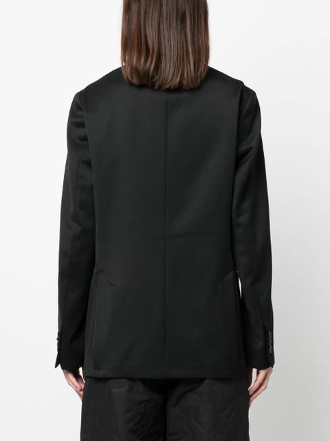 Simone Rocha single-breast notched-lapel blazer - Black