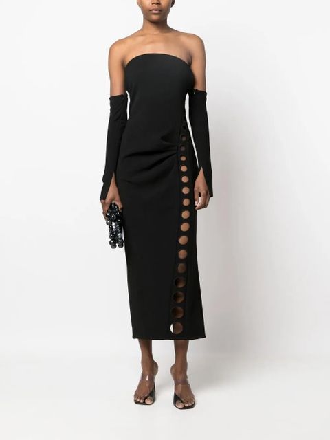 Cult Gaia off-shoulder midi dress - Black - zdjęcie produktu nr 2